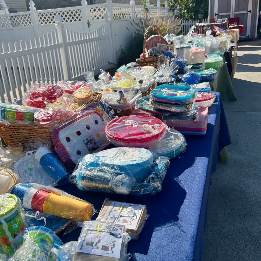 Crafts and vintage all new Tupperware